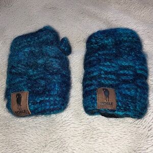 Noble Equestrian Fingerless Lambswool Gloves, One Size